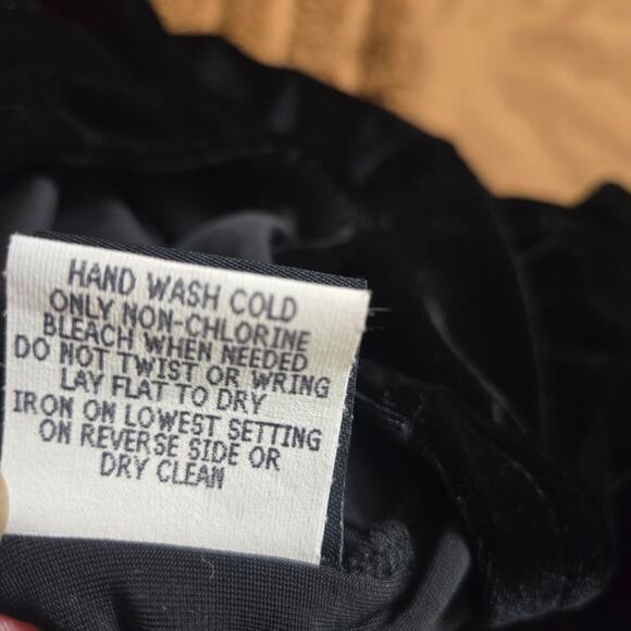 Vintage Studio Women 90s Y2K Dark Fairy Whimsigoth Velvet Floral Sequins Skirt L - Picture 9 of 11